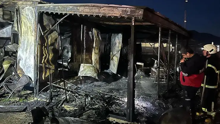 Konya'dan giden 2 şahsın Burdur'daki bir dükkanı kundakladığı iddia edildi!