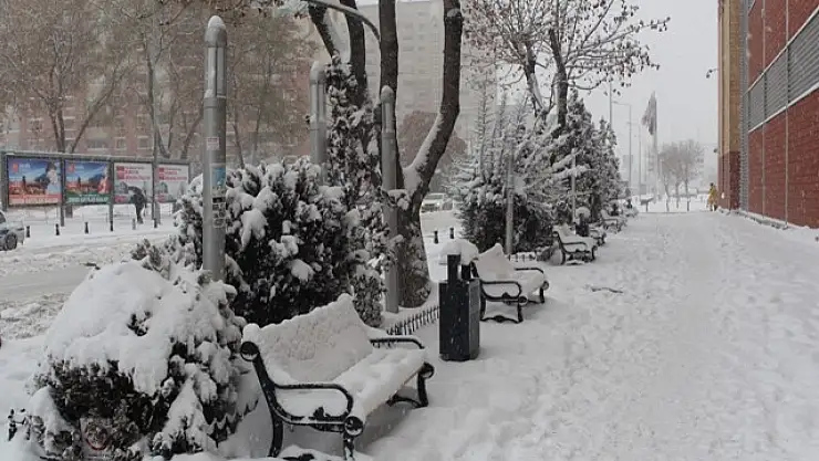 Konya'dan kar manzaraları