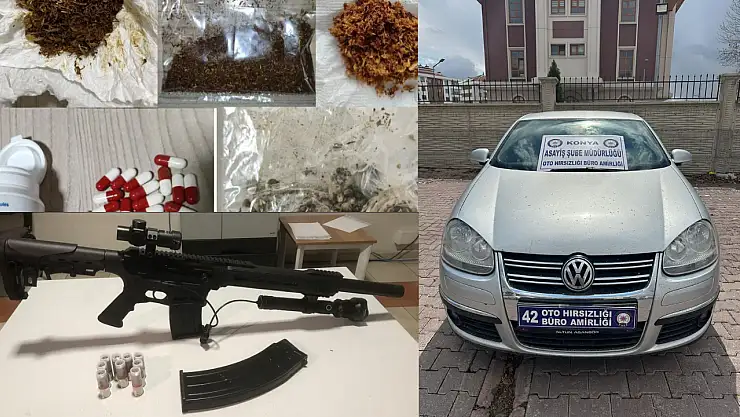 Konya Emniyeti yine bildiğiniz gibi: Suçlulara nefes aldırmadı!