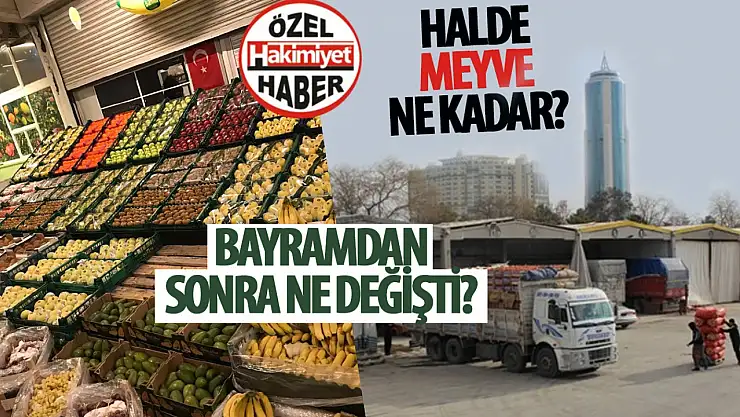 Konya Hali'nde Meyve Fiyatları