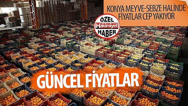 Konya Hali'nde Meyve ve Sebze Fiyatlarında Dalgalanma Sürüyor