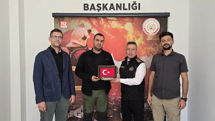 Konya İtfaiye Daire Başkanlığı'na Yaren Arama Kurtarma Derneği'nden ziyaret!