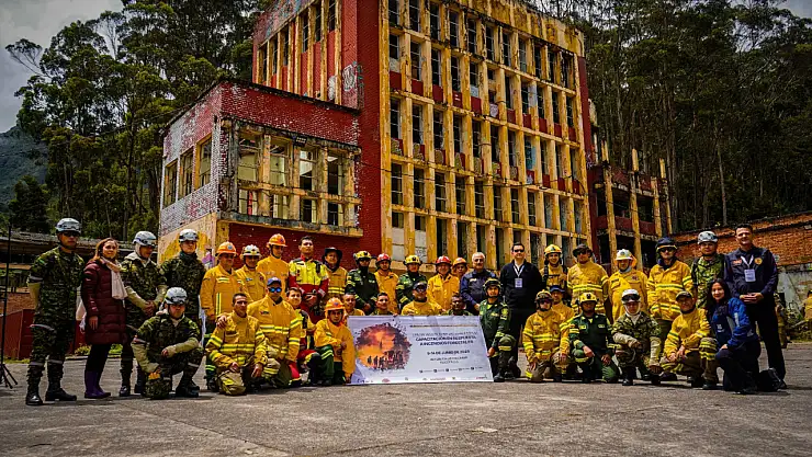 Konya İtfaiyesi'nden Kolombiya'ya orman yangını eğitimi