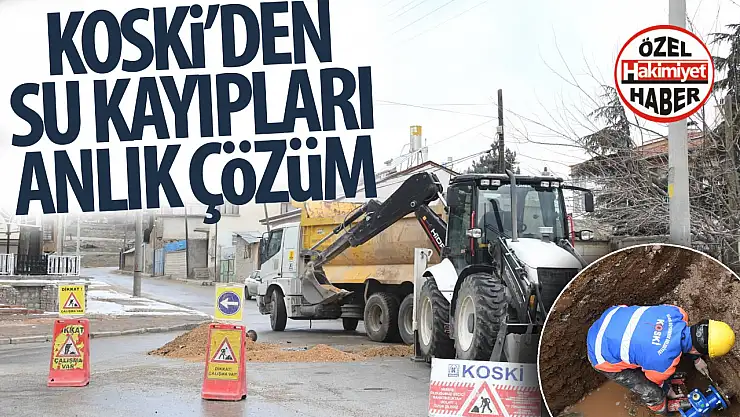 Konya KOSKİ'den Şehir Merkezinde Su Kayıplarını Önleme Çalışması