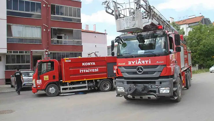 Konya'nın 2 ilçesinde korkutan yangın