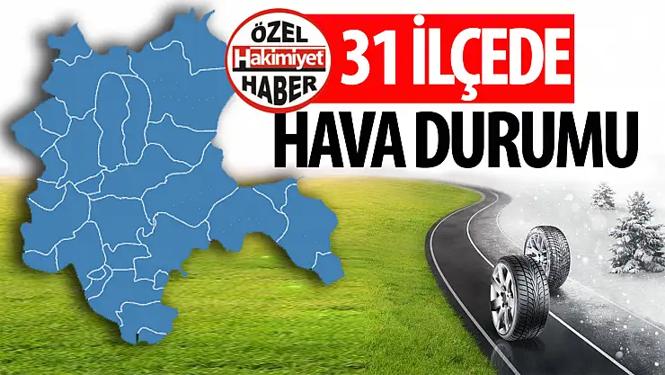 Konya'nın 31 İlçesinde Hava Durumu
