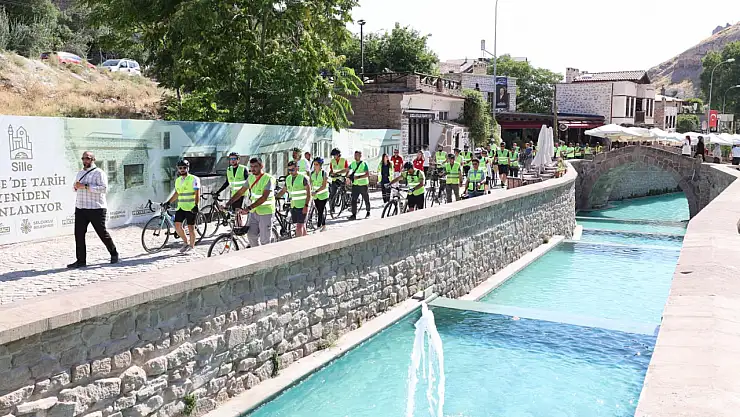 Konya'nın en uzun bisiklet yolu üzerinde tarihi keşif: İlk tur Sille'ye yapıldı