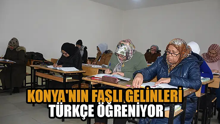 Konya'nın Faslı gelinleri Türkçe öğreniyor