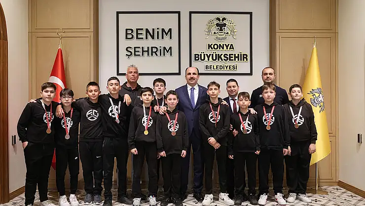 Konya'nın genç sporcuları Türkiye üçüncüsü oldu