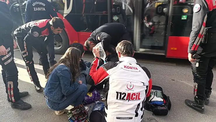 Konya'nın merkezinde kaza: 1 yaralı