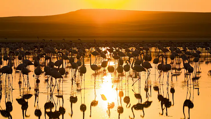 Konya'nın saklı cenneti Düden Gölü görsel şölen sunuyor