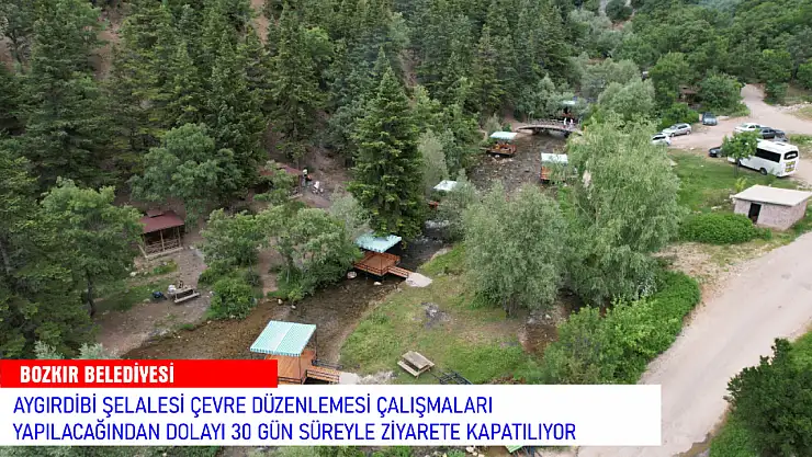 Konya'nın ünlü Şelalesi ziyarete kapanıyor!