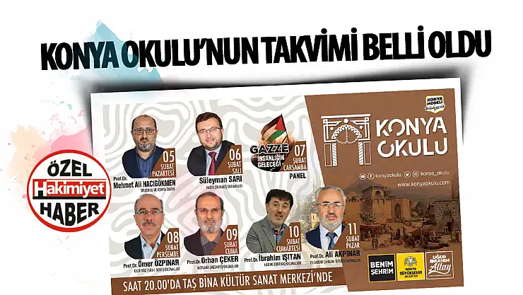 Konya Okulu, Alanında Uzman Konuşmacılarla Zenginleşen Haftalık Etkinliklerine Başlıyor