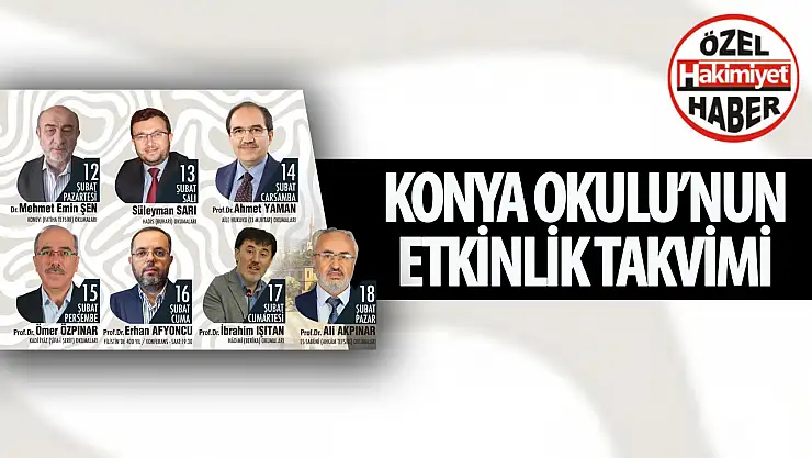 Konya Okulu'nda Zengin Bir Hafta Programı