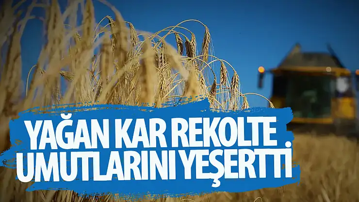 Konya Ovasında etkili olan kar yağışı rekolte umutlarını arttırdı