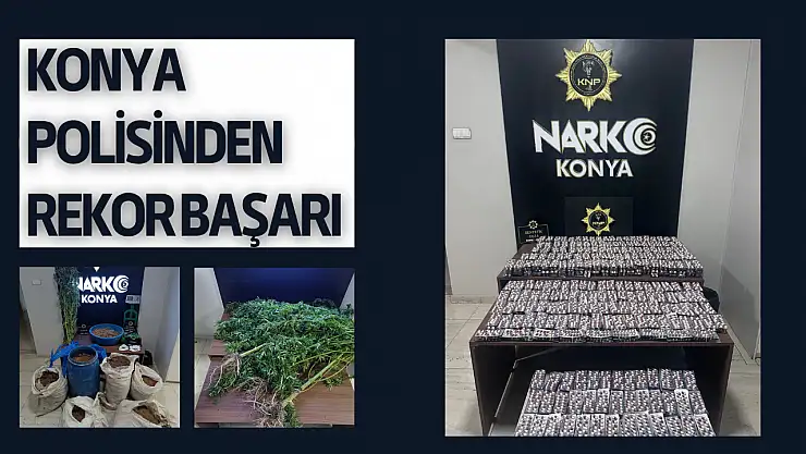 Konya polisinden rekor başarı: 60 günde 328 operasyon, 282 tutuklama!