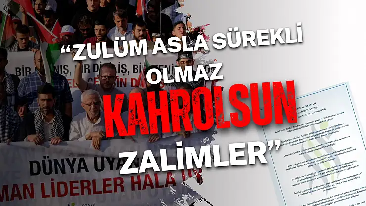 Konya Sivil Toplum Kuruluşları Platformu'ndan İran-İsrail Savaşı hakkında açıklama