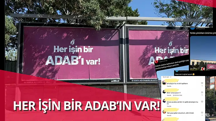 Konya sokaklarındaki gizemli slogan!