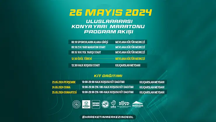 Konya, sporun ve iyiliğin buluşma noktası olacak: 3. Uluslararası Konya Yarı Maratonu'na hazırlıklar başladı