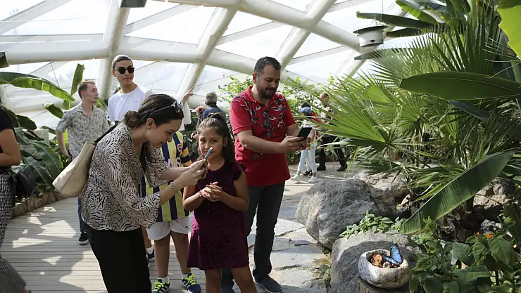 Konya Tropikal Kelebek Bahçesi rekor ziyaretçiyi ağırladı