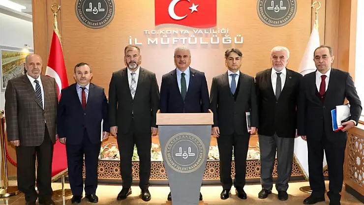 Konya Valisi İbrahim Akın, İl Müftülüğü'nü ziyaret etti