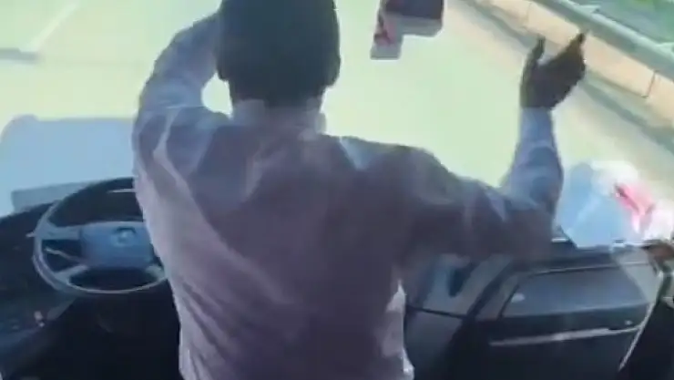 Konya'ya gelen taraftar otobüsünde tepki çeken görüntü: Soruşturma başlatıldı