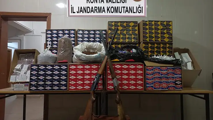 Konya'da kaçakçılık operasyonu: 70 bin 200 adet ele geçirildi