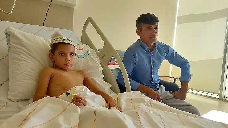 Konya'da köpeklerinin saldırısı sonucu yaralanan çocuktan iyi haber