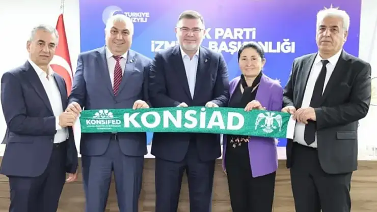 Konyalı iş insanlarından AK Parti İzmir İl Başkanlığı'na ziyaret