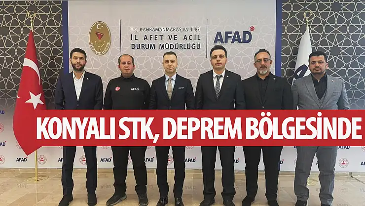 Konyalı STK, deprem bölgesinde!