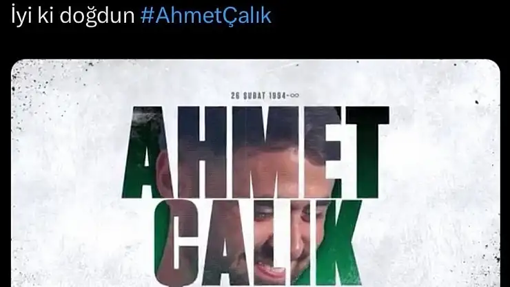 Konyaspor, Ahmet Çalık'ı doğum gününde unutmadı
