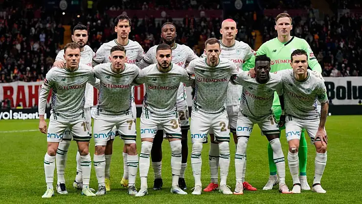Konyaspor ilk yarıda Galatasaray karşısında penaltı golüyle geriye düştü