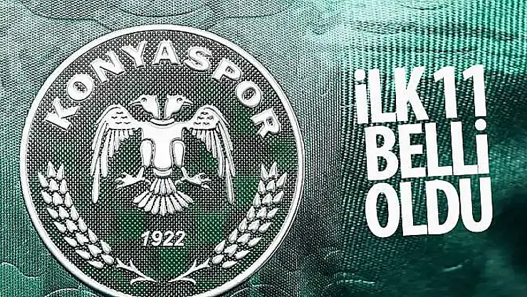 Konyaspor'un Alanyaspor maçı ilk 11'i belli oldu!