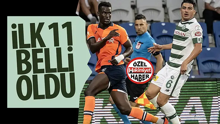 Konyaspor'un Başakşehir maçı ilk 11'i belli oldu!