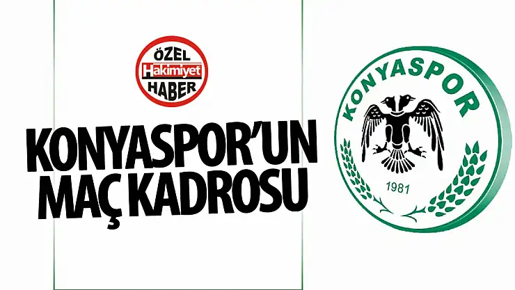 Konyaspor'un Kayserispor maçı kadrosu belli oldu