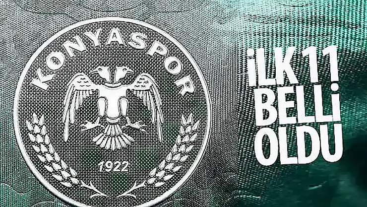 Konyaspor'un Rizespor maçı ilk 11'i belli oldu!