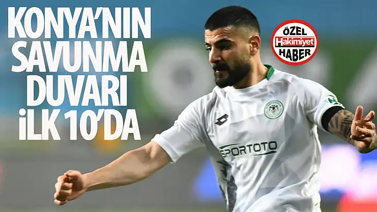 Konyaspor'un savunma duvarı, İlk 10'da!