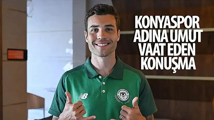 Konyaspor'un tecrübeli oyuncusu konuştu: İşte umut veren açıklamaları!