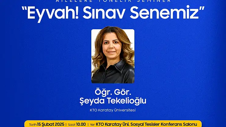 KTO Karatay'da ücretsiz ve ödüllü Konya geneli TYT deneme sınavı