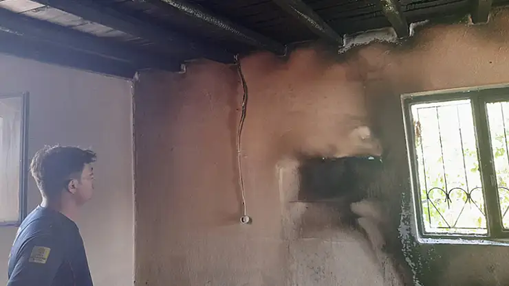 Kulu'da çıkan yangın korkuttu