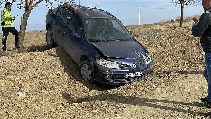 Kulu'da otomobil takla attı: 1 yaralı