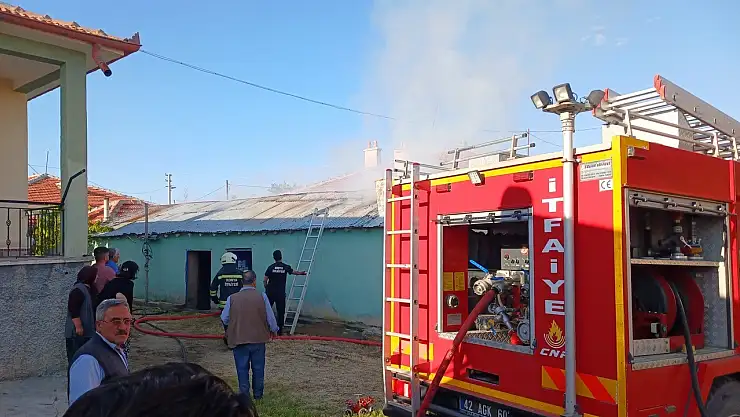 Kulu'daki tandır evinde çıkan yangın alarma geçirdi!