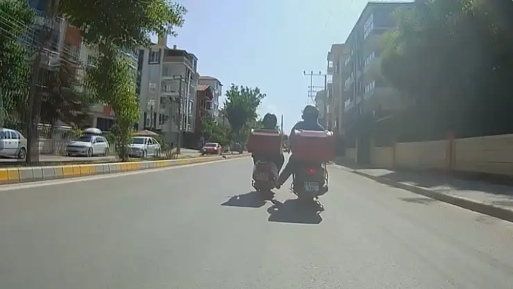 Kuryelerin tehlikeli yolculuğu yürekleri ağza getirdi