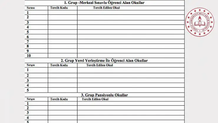 LGS tercih süreci bugün başlıyor