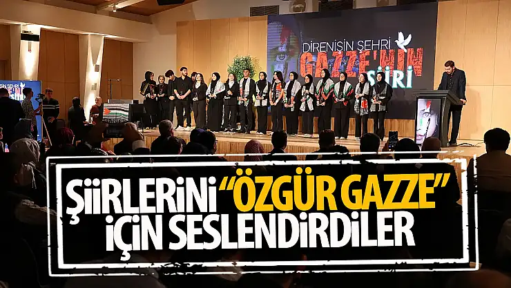 LİMA öğrencileri şiirlerini 'Özgür Gazze' için seslendirdi