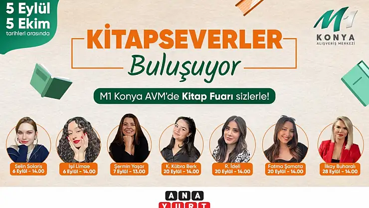 M1 Konya AVM, kitapseverleri bir araya getiriyor