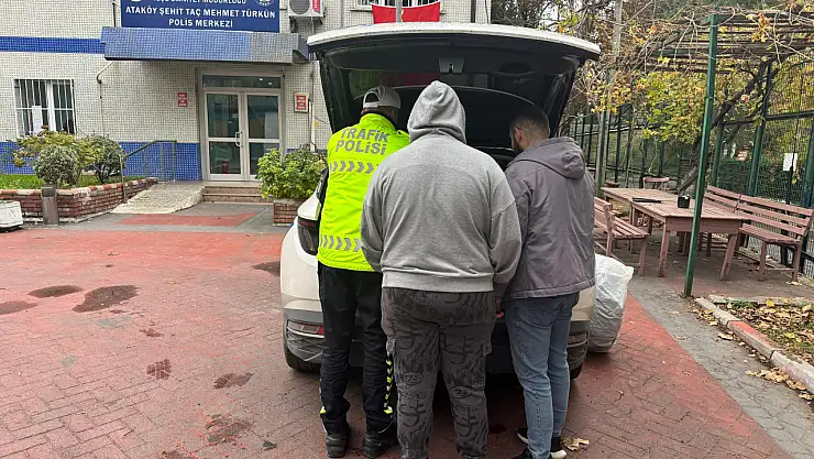 Makas atarak ilerleyen sürücülere ceza kesildi