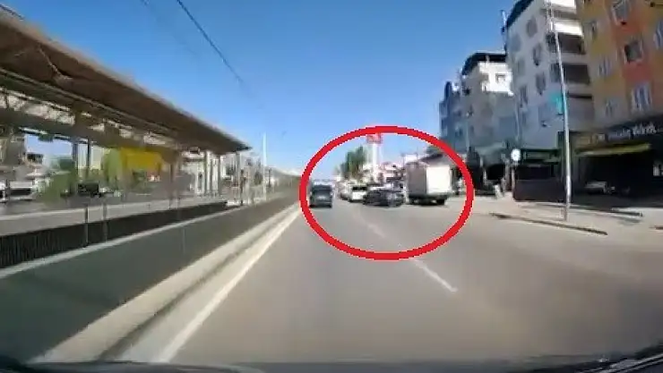 Makas kazası kamerada