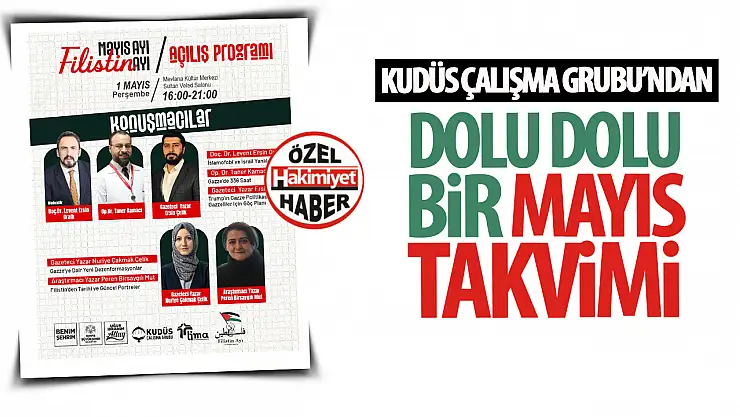 Mayıs Ayı Filistin Ayı Etkinlikleri Açılış Programıyla Başlıyor