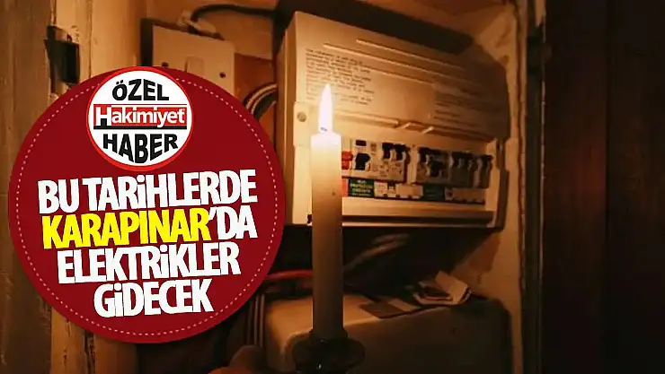 MEDAŞ'tan Karapınar'da Planlı Elektrik Kesintisi: Bu Tarihlere Dikkat!..